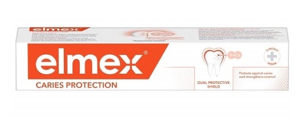 Упаковка зубної пасти elmex Caries Protection 75 мл, помаранчева